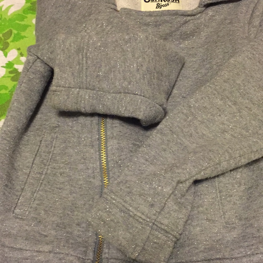 LG sz4 asymmetrical zip sparkle jacket - Picture 3 of 7